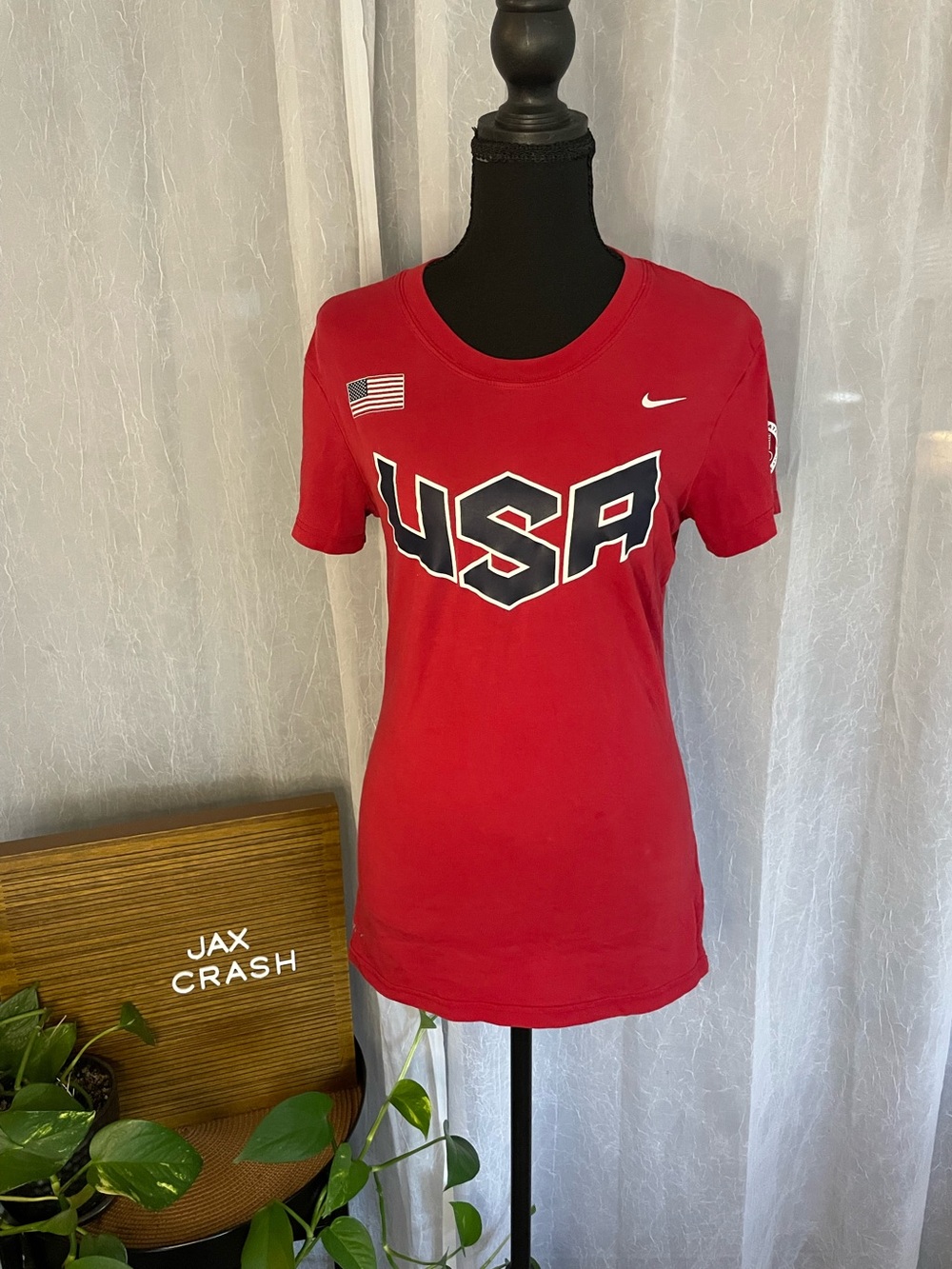 Nike Red USA Graphic Short Sleeve Tee